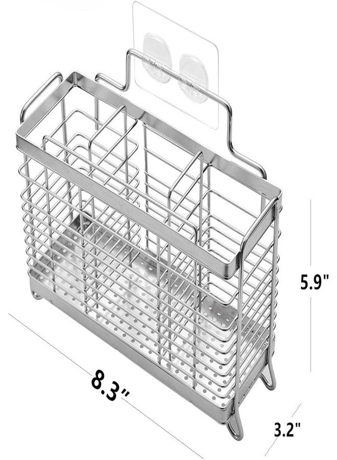 KESOL Utensil Holder Utensil Drying Rack Basket Holder with 3 Divided Compartments, Rust-Resistant - Image 2